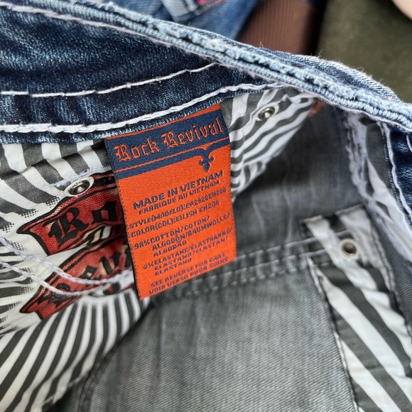 Rock Revival Eilish Easy Stretch denim shorts bling sparkly shorts - Picture 3 of 6